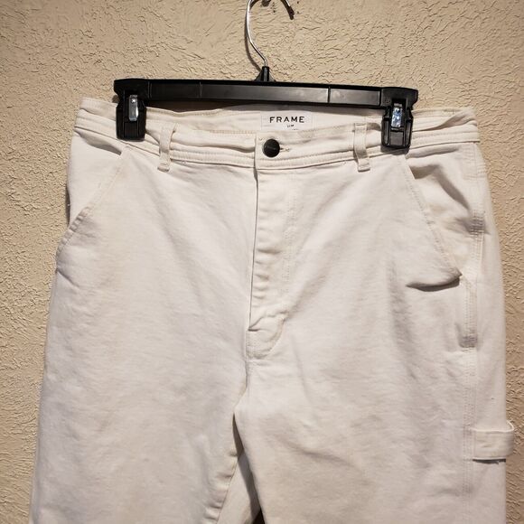 Frame | Women's Straight Leg Jeans White | Size 30 - Picture 4 of 8